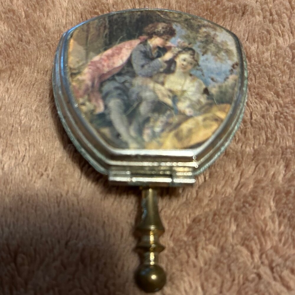 Vintage Portable Pocket Ash Tray - Folds up to fit in a purse or pocket!